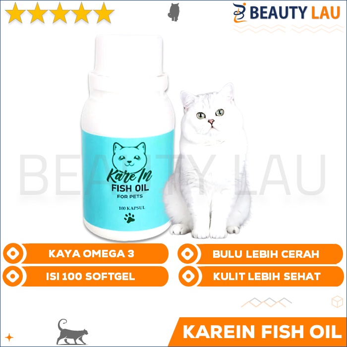 KAREIN VITAMIN KUCING MINYAK IKAN UNTUK ANJING HAMSTER KELINCI FISH OIL OMEGA 3 COD LIVER SUPLEMEN