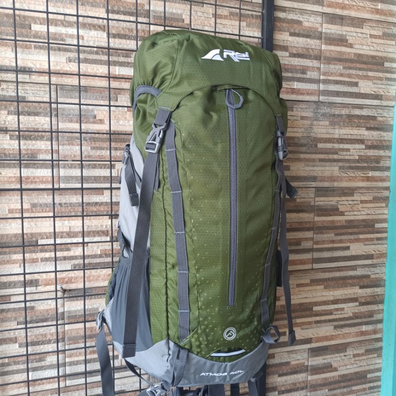 Tas Semi Carrier Rei Atmos 40L+Raincover Tas Gunung Rei Original