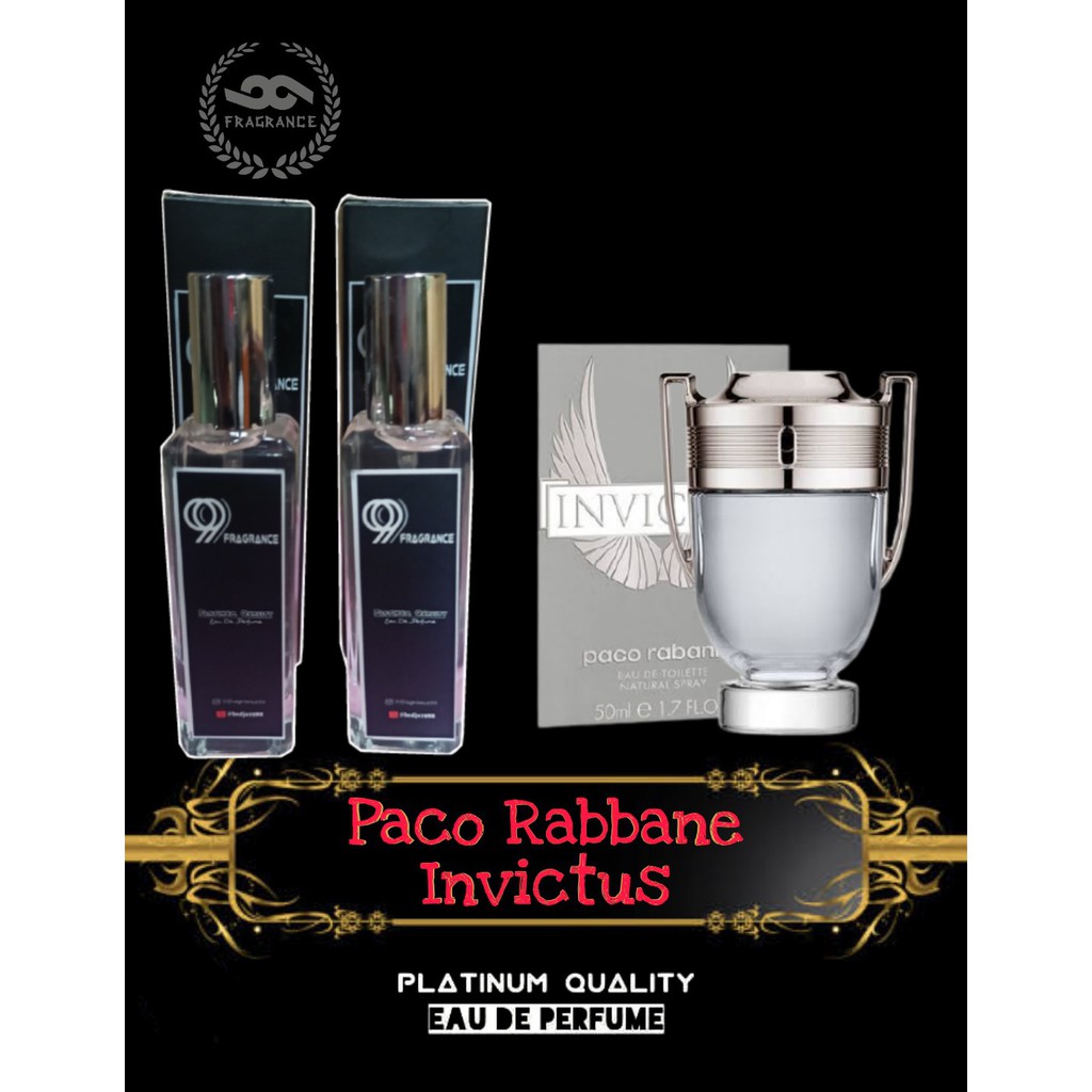 Paco Rabbane Invictus REFILL Platinum Quality by 99fragrance