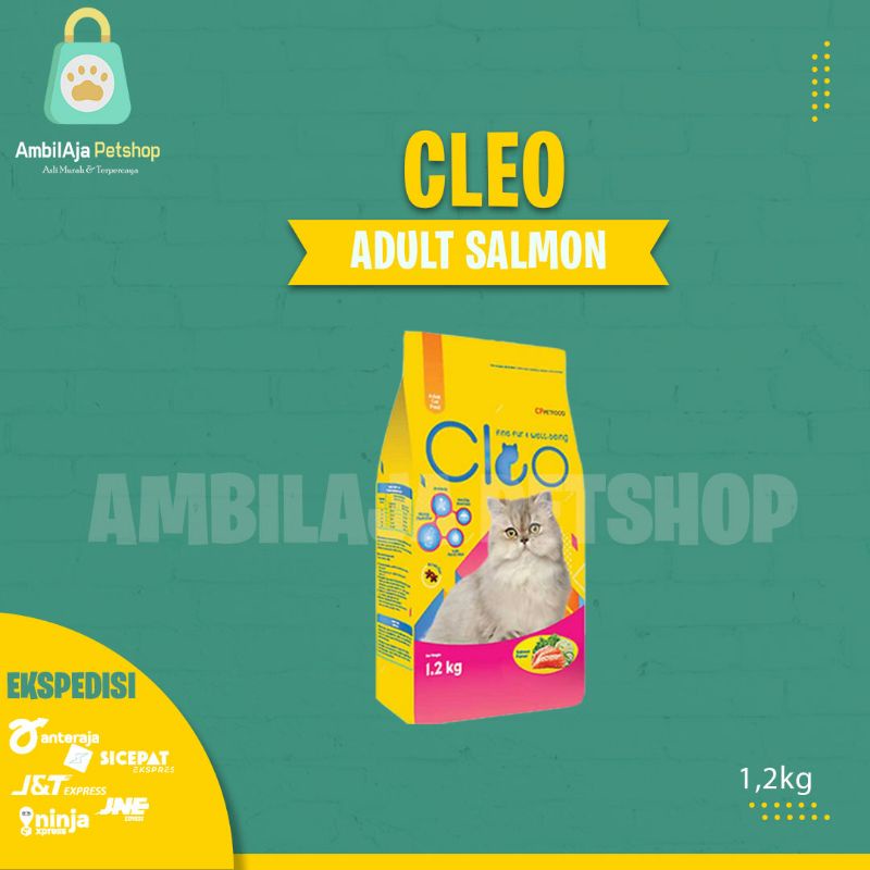 Makanan kucing CLEO 1,2kg SALMON ADULT