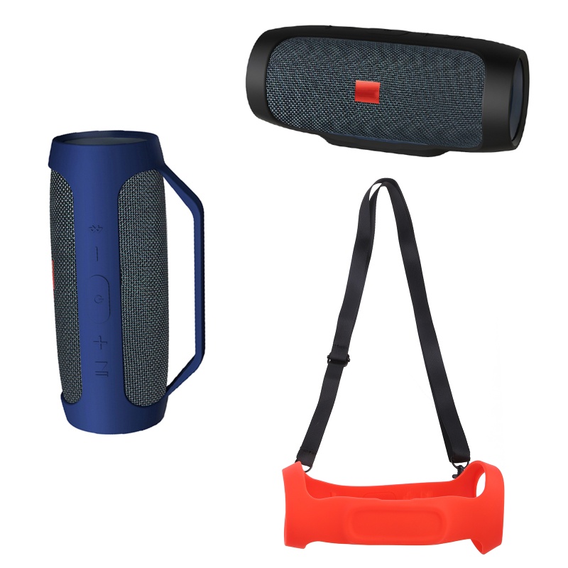 Bt Lembut Mudah Carring Pouch Silikon Penyimpanan Untuk Case Kompatibel Untuk JBL-Charge Essential Wireless Speaker Portable Trave