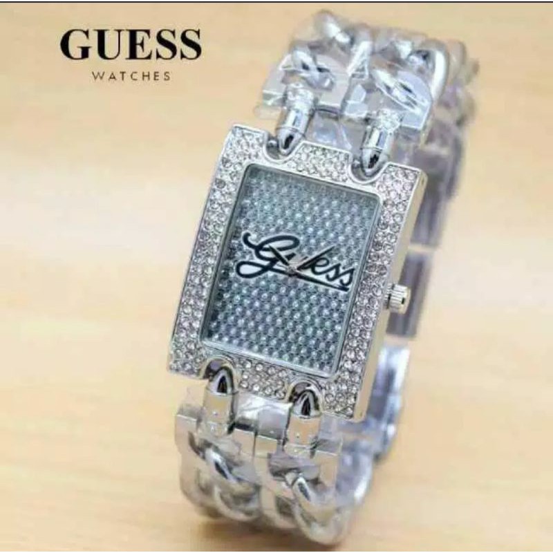jam fashion wanita guess permata