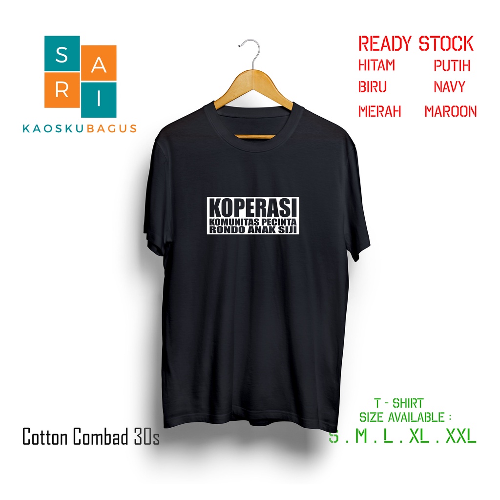 Kaos Koperasi Pencinta Rondo Anak Siji - Kaos Plesetan Lucu - Kaos Distro - Kaos Pria Keren