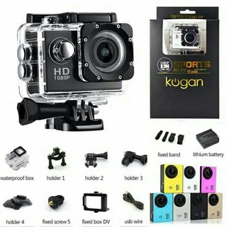 Kogan Action Cam Sport Camera HD DV 12MP 1080P Water Resistant
