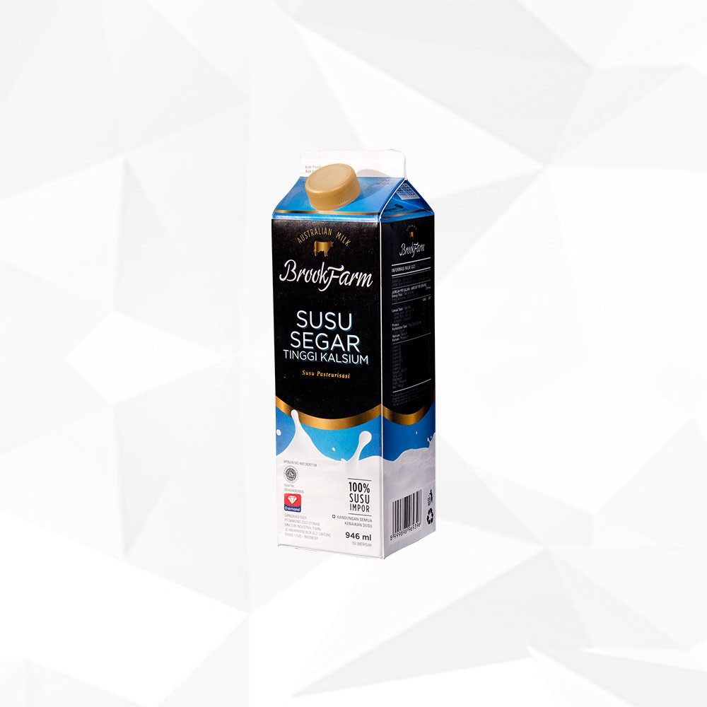 Brookfarm Fresh Milk Plain 946Ml