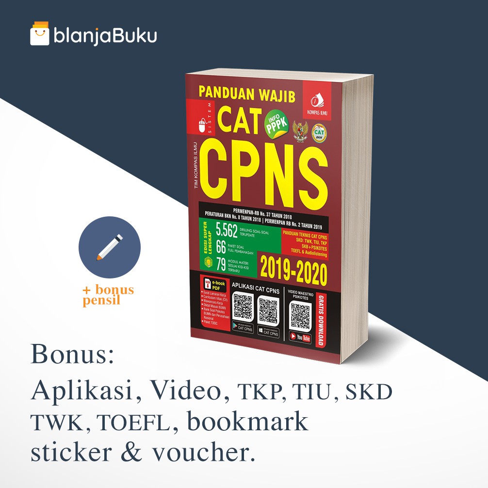 Buku Cpns Buku Tes Pppk Panduan Wajib Cat Cpns 2019 2020 Original Bestseller Shopee Indonesia