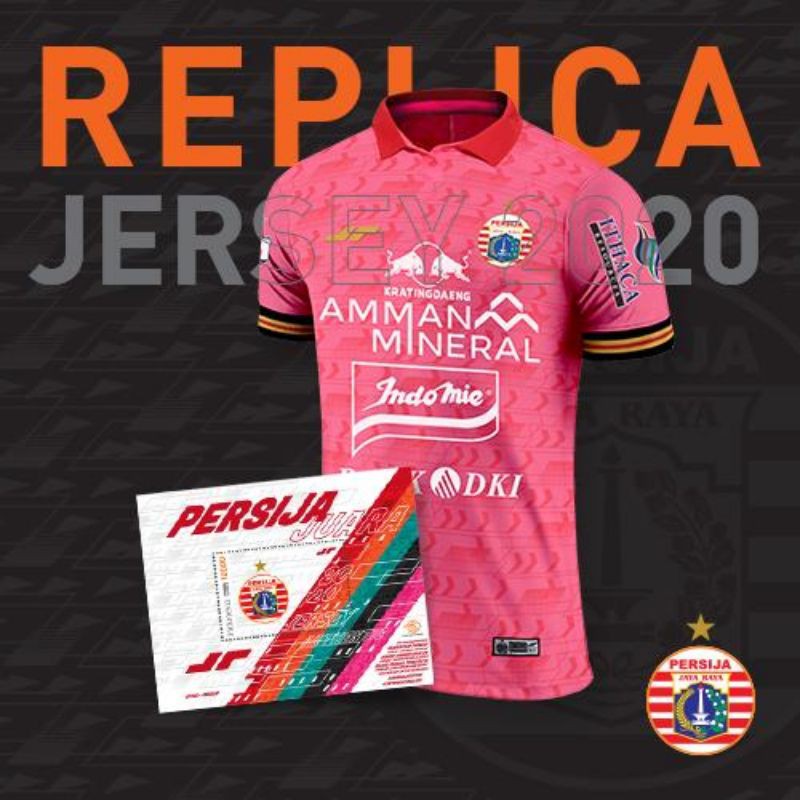 Jersey Replica Persija 2020 GK Away - Pink