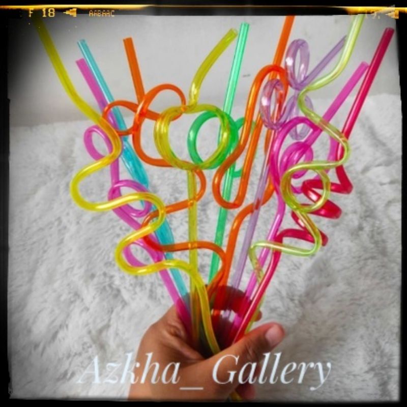 sedotan terapi wicara / sedotan ulir / alat terapi wicara