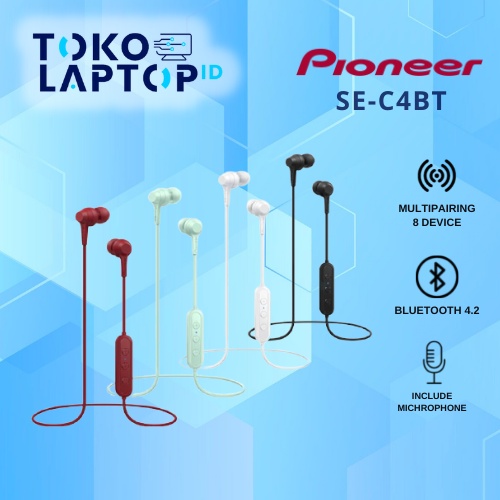 Pioneer SE-C4BT / SEC4BT Bluetooth Earphone