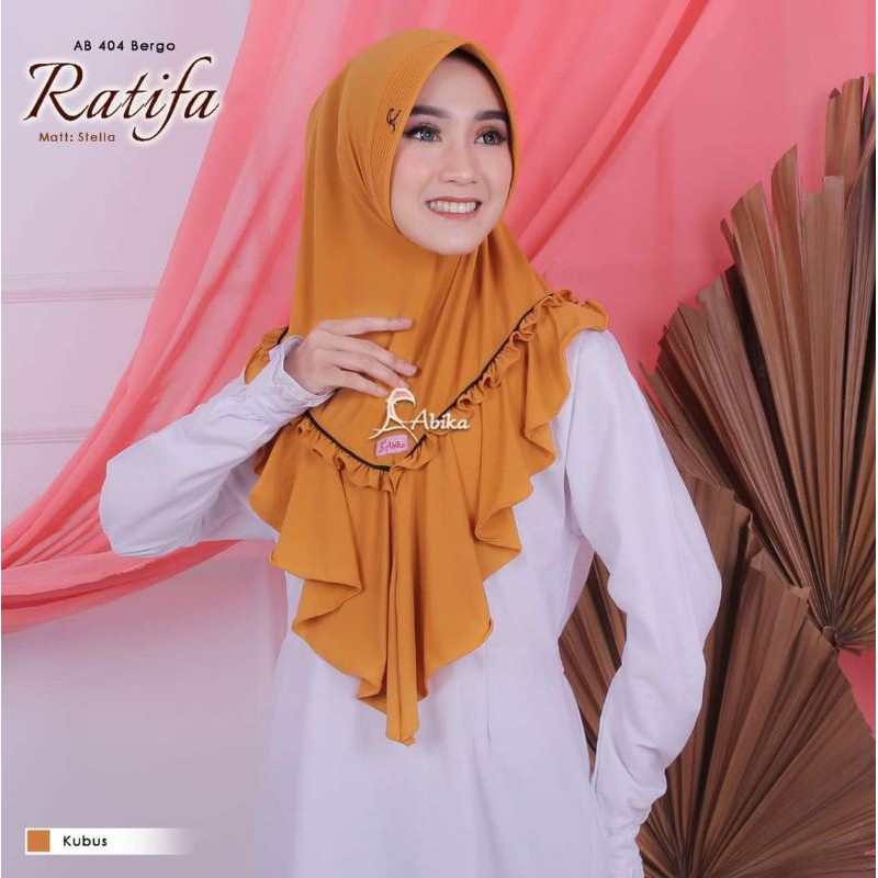 Abika Original Bergo Ratifa Series Bergo Dewasa Bergo Instant Dewasa Bergo Instan Dewasa