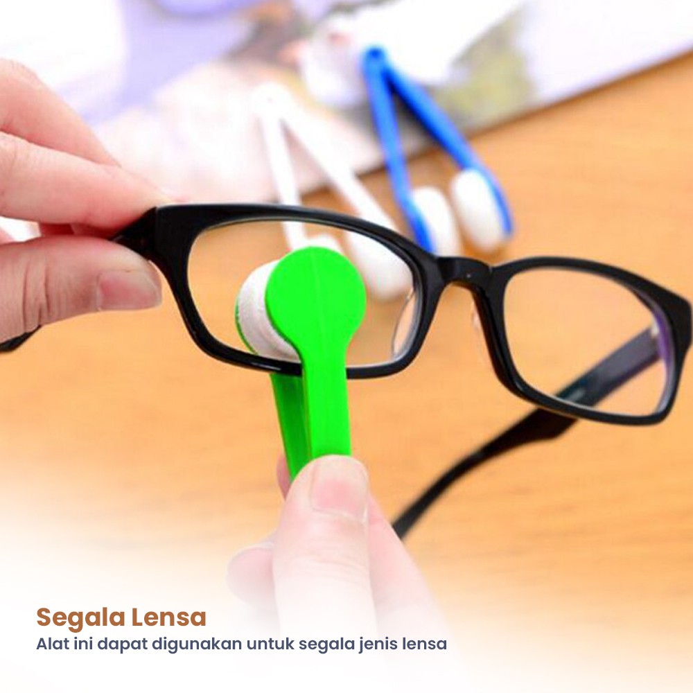 Pembersih Kacamata Microfiber Glasses Wiper Pembersih Debu Minyak dan Kotoran