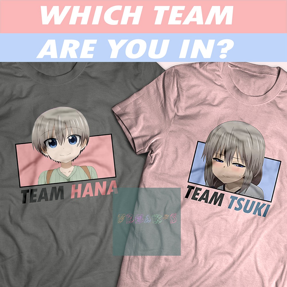 Kaos Anime Uzaki Hana | Baju Sugoi Dekai Cotton 30S