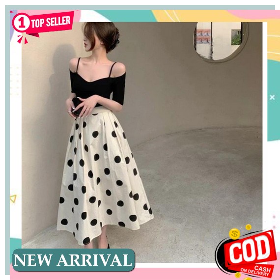 Rok Wanita Tile Kantor Kekinian Bunga Fashion Coklat N7F3 Korea Tebal Panjang Span Gaul Ootd Elegan 