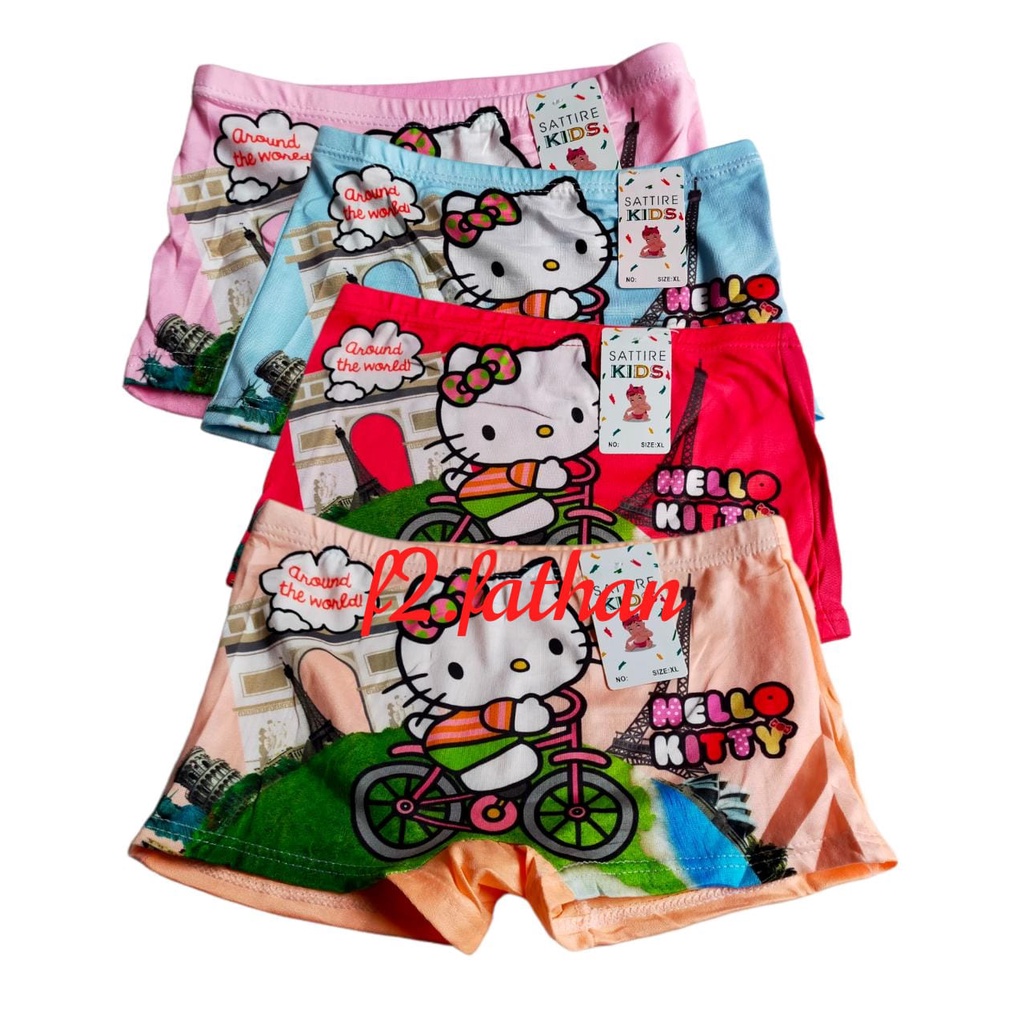CD Celana Dalam Anak Perempuan Cewek Boxer Anak Sattire Bahan Katun