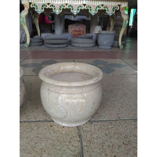 Pot Marmer Putih Tulungagung Ongkir area jawa