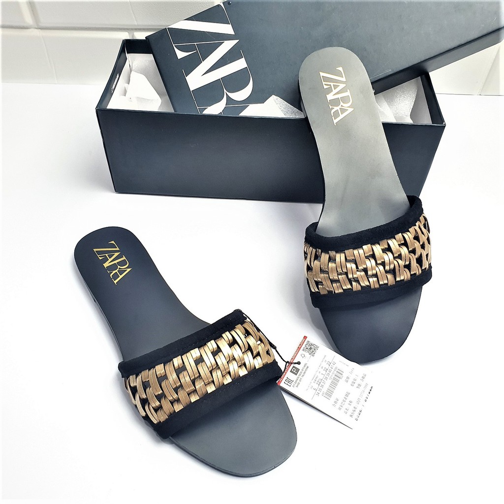  Zara  Flat Woven Sandal  861 Shopee  Indonesia