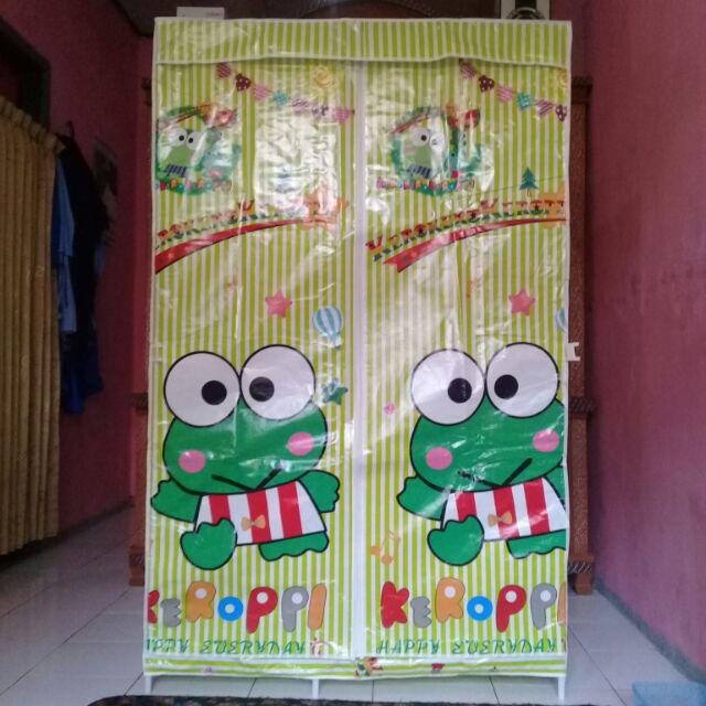  Lemari  Pakaian kain Rak Baju Rak Besi 105CISS KEROPPI  