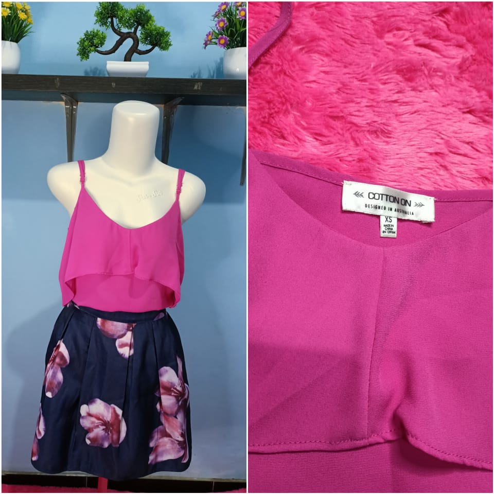Tangtop Cotton On dan Rok Cakep 1 set
