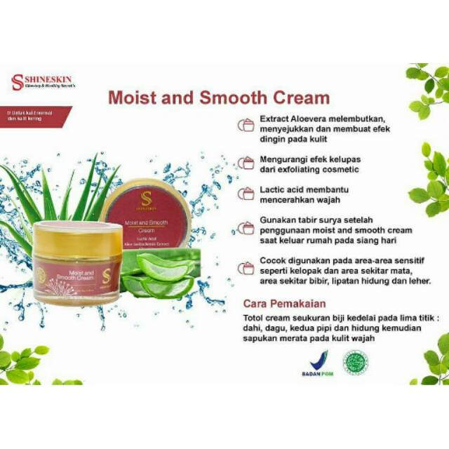 Moist and smooth cream