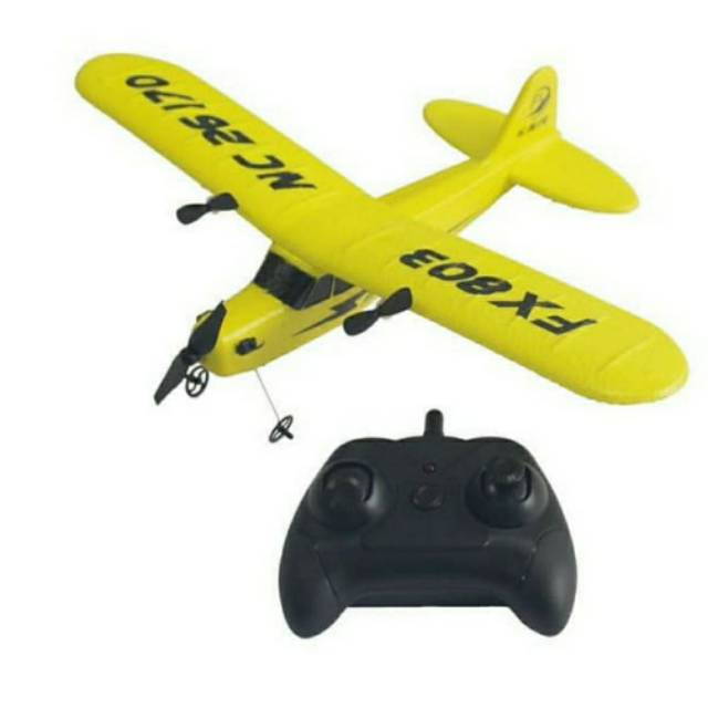 pesawat remot rc glider chesnna model J3 FX 803