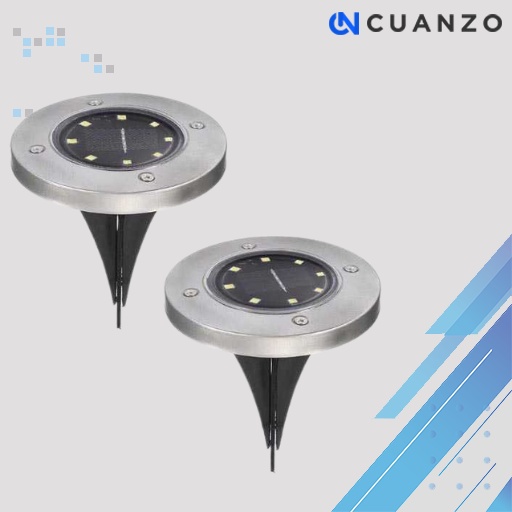 Lampu Tanam LED Solar Outdoor 8 LED Waterproof / Lampu Outdoor Tenaga Surta Anti Air LED Solar Cafe / Lampu Tanam Outdoor Lantai Hias Solar Cell Pengganti Matahari Grow Light LED / Lampu Taman Tancap Hias Dekorasi Taman Outdoor Solar LED Murah Original