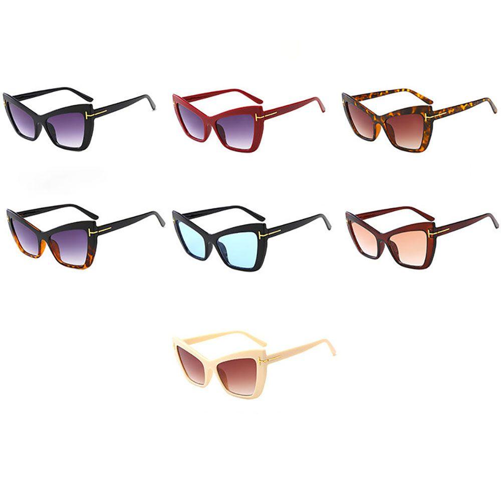 NEEDWAY Cat Eye Sunglasses Personality Classic Protection Glasses Kacamata Perlindungan Pria Wanita Retro