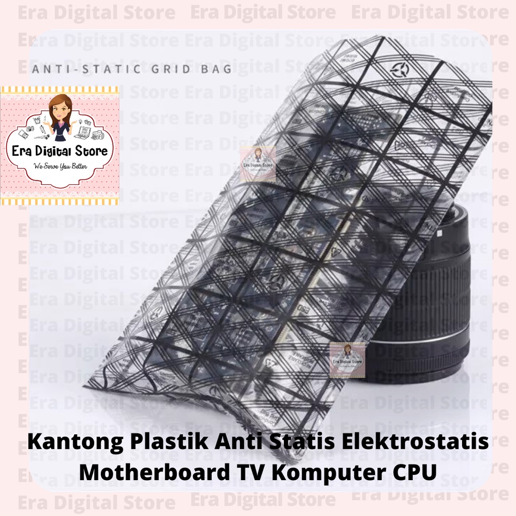 Kantong Plastik Anti Statis Elektrostatis Motherboard TV Komputer CPU