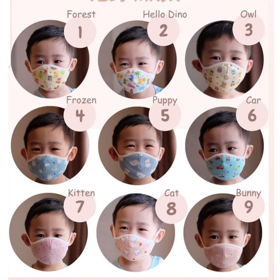 Down to earth Benian Korean Kids Mask Masker Anak