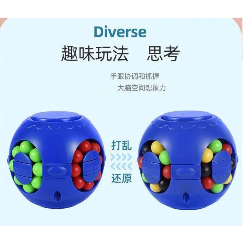 hokkiterus21 ⭐⭐⭐⭐⭐SPINNER RUBIK CUBE spiner rubic puzzle 3d gangsing anak R002