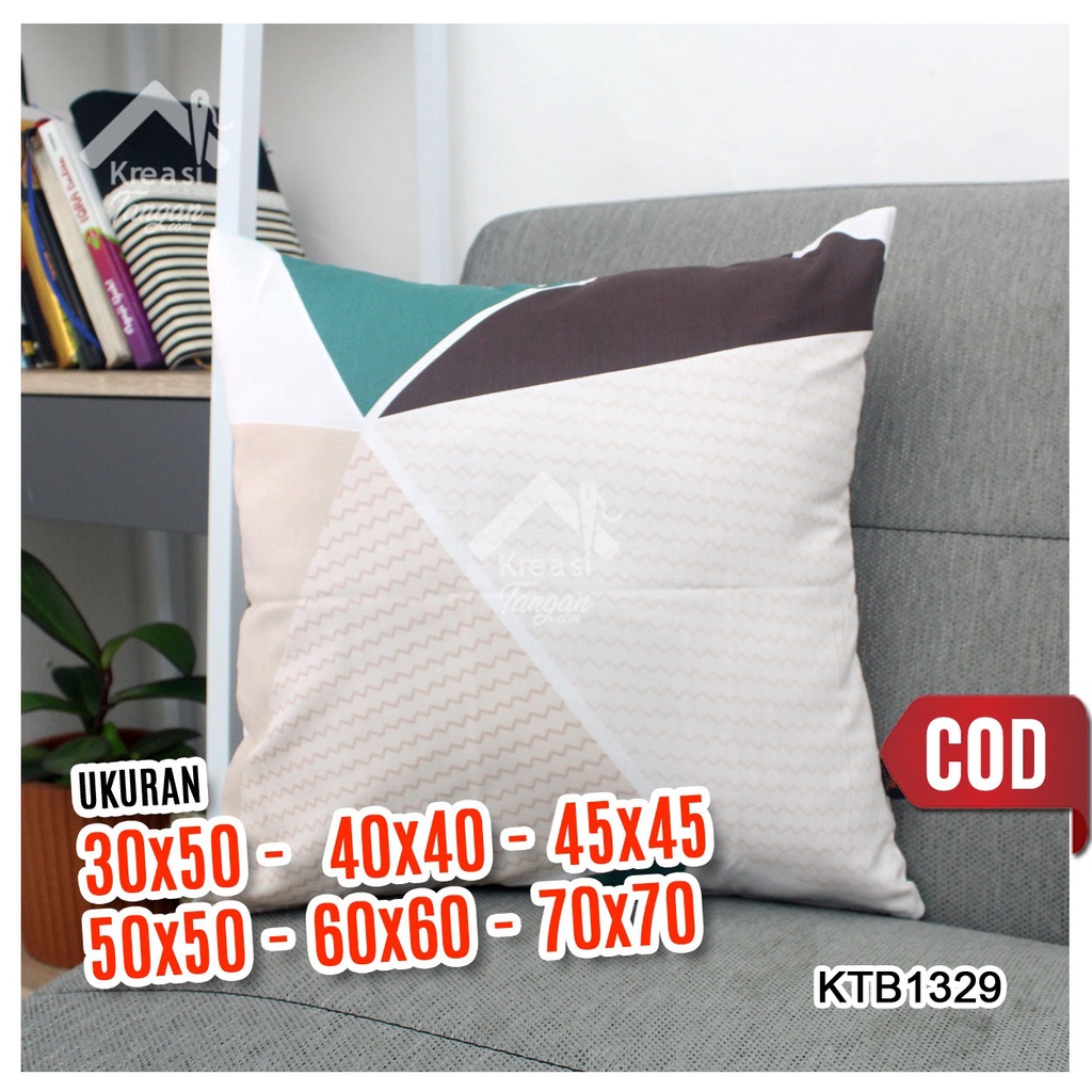 Sarung Bantal Sofa Ukuran 30x50, 40x40, 45x45, 50x50, 60x60, 70x70 - KTB1329