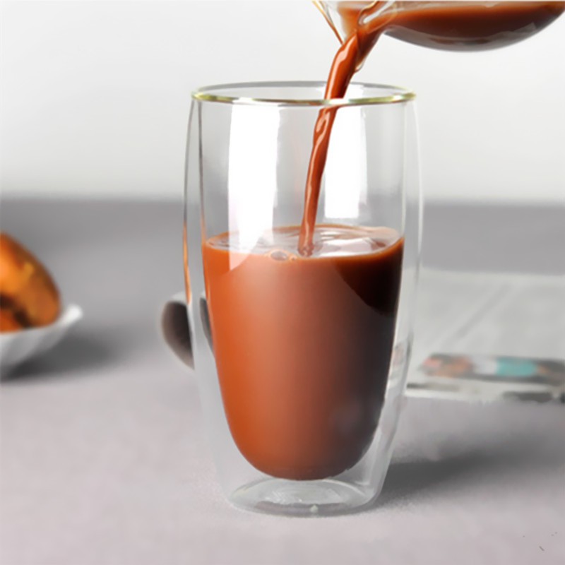 MPro Mall Cangkir Kopi Double Wall / Cangkir Kopi Dua Lapis / Coffee Mug Anti Panas Unik 200ML 350ML