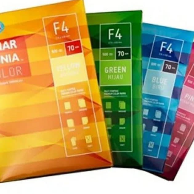 

kertas hvs F4 70grm sidu warna KERTAS FOLIO