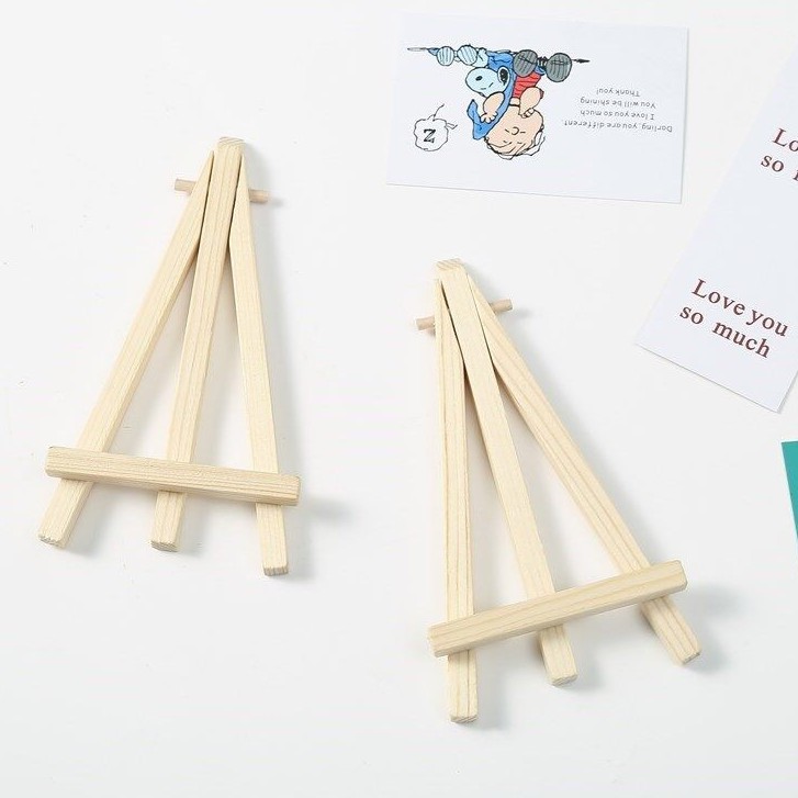 

Easel Mini Kayu Holder Foto Kayu Untuk Hiasan Wooden Tripod Stand Canvas Standing Penyangga Sandaran