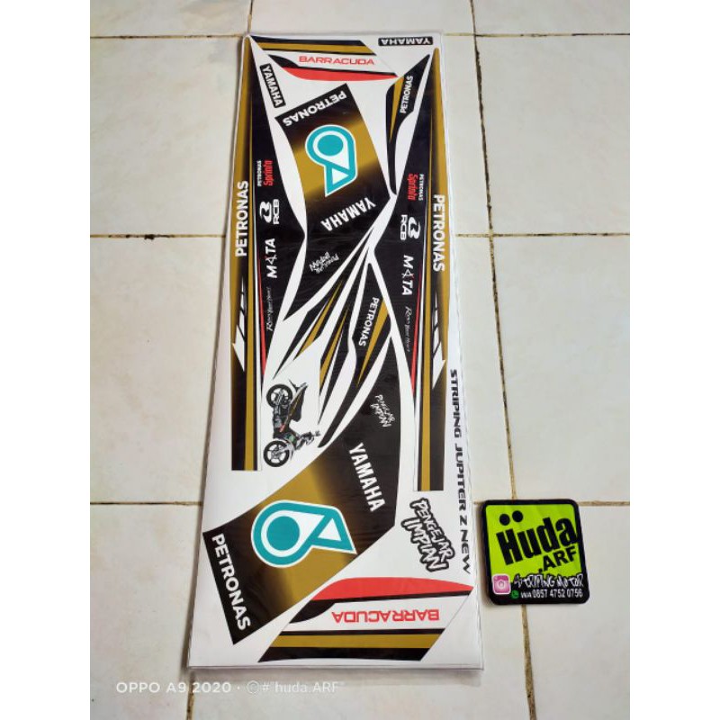 Striping variasi Jupiter z robot motif petronas