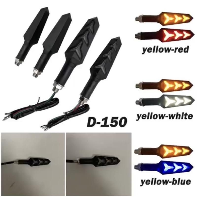 lampu sein sen variasi model led runing pesawat jet universal motor klx crf vixion tiger