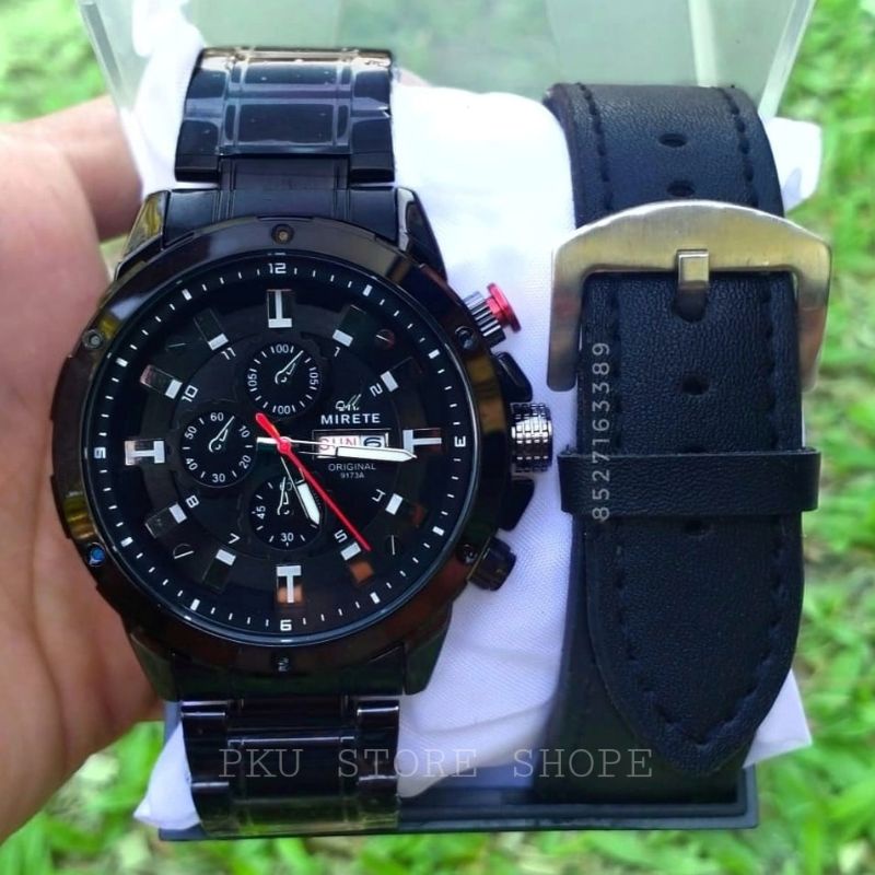 Bess Seller pku_storee!!! Jam Tangan pria mirete original Water resistant || Free Box || Free Strap kulit || Free Btre Cadangan || Jam Tangan Pria Kasual Terlaris Dan Termewah || Jam Tangan Pria MURAH dan keren || COD