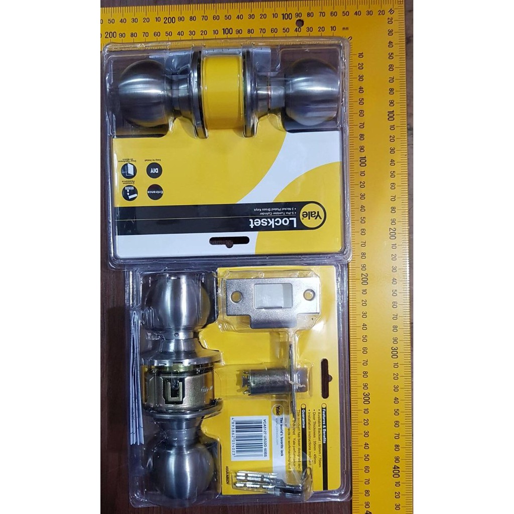 Promo Kunci pintu bulat wc kunci pintu pvc kamar mandi YALE Diskon