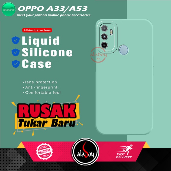 Case Oppo A33 / A53 Soft Case Liquid Silicone Pro Camera Premium Casing