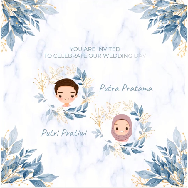Undangan digital pernikahan - Video animasi wedding invitation