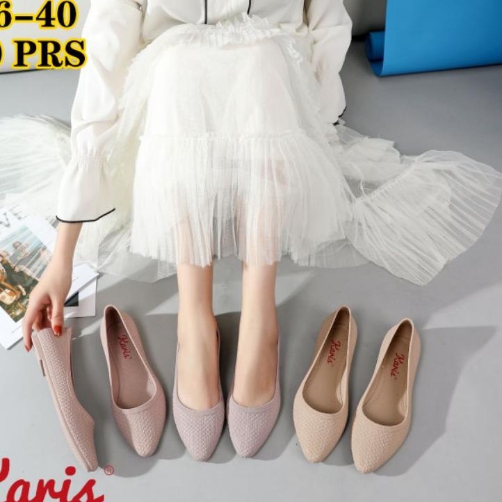 ❖IMPORT❖sepatu flat karis 568 - sepatu jelly flat import wanitaproduck terbaik