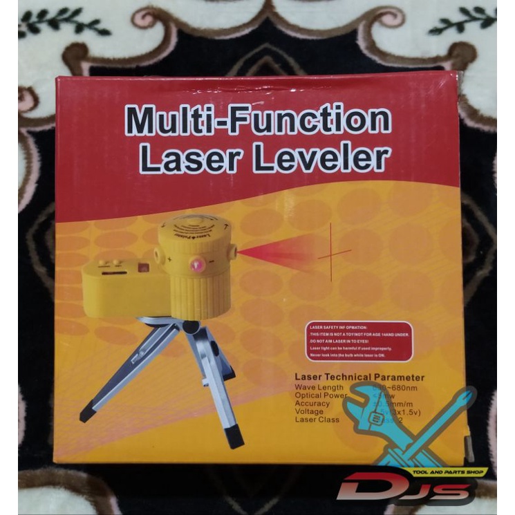 Laser Leveler Siku Laser Waterpass Kaki Tripod Siku Tukang Laser Level Siku Bangunan Ukur LV06 LV 06