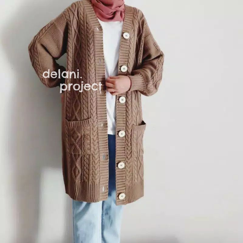 GHANA LONG OUTER DELANI.PROJECT | CARDIGAN RAJUT