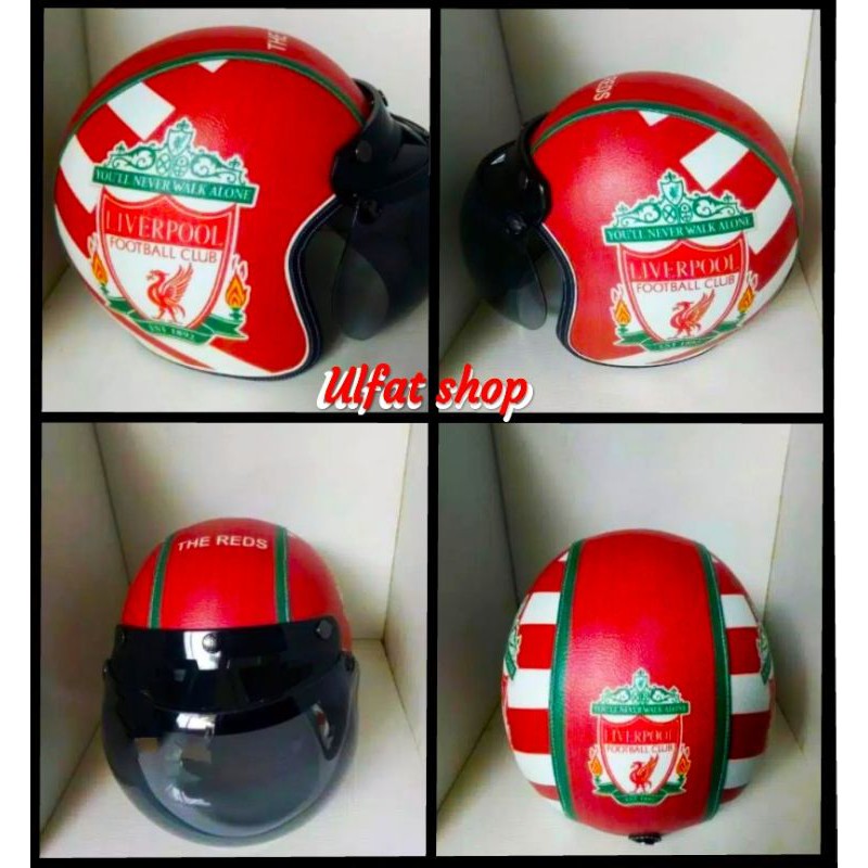 helm bogo retro dewasa motif Liverpool.