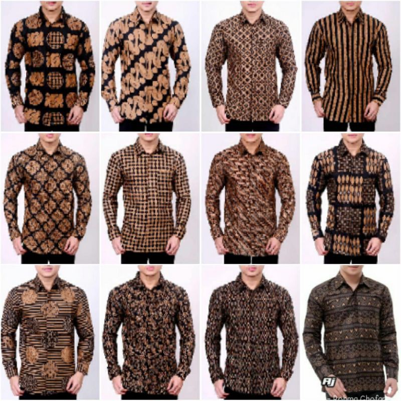 Kemeja Batik Pria Lengan Panjang Exclusive Kemeja Batik Cowok Kerja Kantoran Batik Stretch 1002