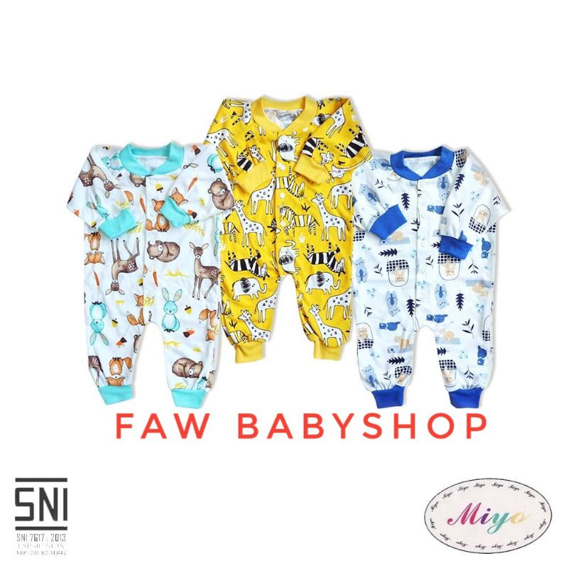 MIYO BAJU KODOK PANJANG Motif size Newborn/ jumper panjang