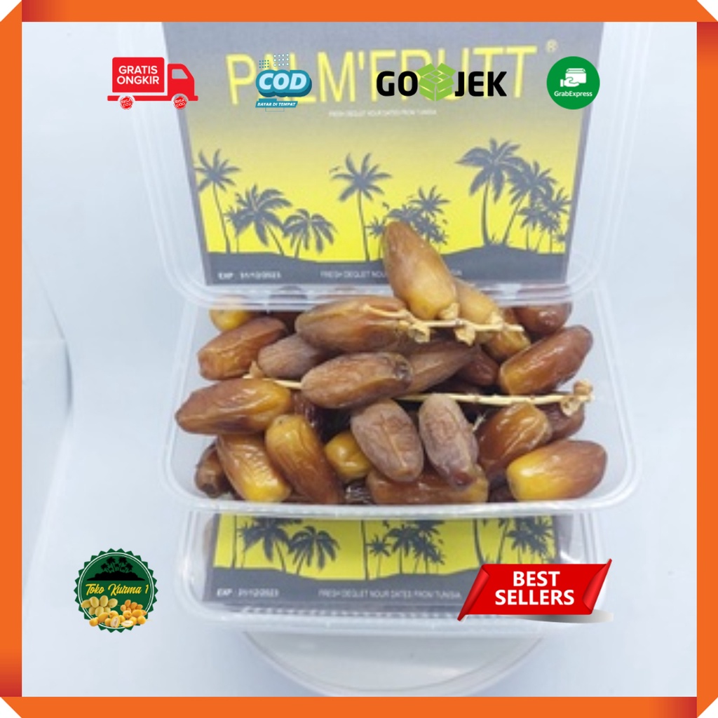 

[NEW] kurma tunisia tangkai madu 500gr /palm frutt/palm fruit/ [Kemasan box mika]