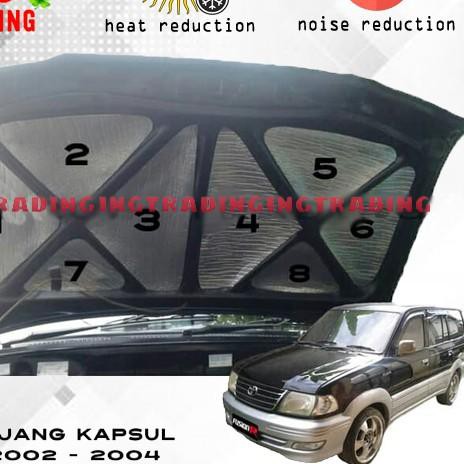 ➮ peredam suara / peredam panas / peredam mobil kijang kapsul / peredam kap mesin kijang kapsul ➦
