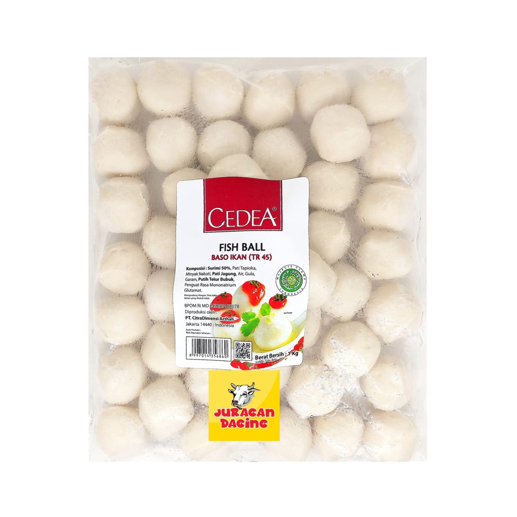 

Cedea fish ball (45 pcs) 1 kilo - termurah