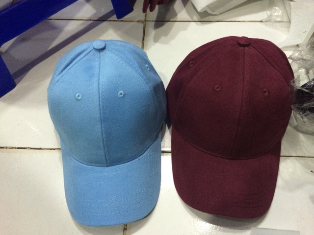 Topi baseball/tumblr polos warna warni dewasa