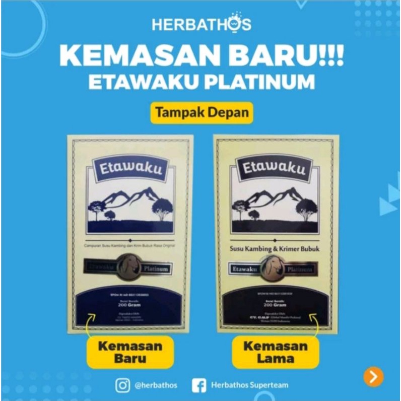 

ETAWAKU PLATINUM ORI - SUSU KAMBING PROVIT ETAWAKU PLATINUM UNTUK SESAK NAFAS, SENDI DAN JANTUNG